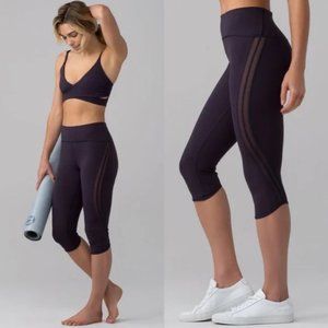 Lululemon Sun Setter Crop (17") in Boysenberry